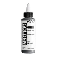 Акрилна боя GOLDEN High Flow 118 ml – 8524 Въглеродно черно