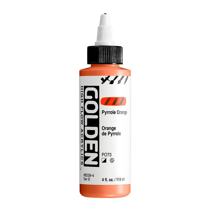 Акрилна боя GOLDEN High Flow 118 ml – 8539 Пирол оранжев