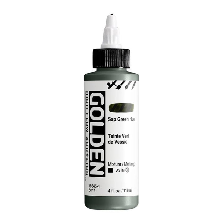 Акрилна боя GOLDEN High Flow 118 ml – 8545 Зелен оттенък на сапун