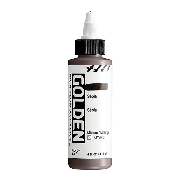 Акрилна боя GOLDEN High Flow 118 ml – 8546 Сепия