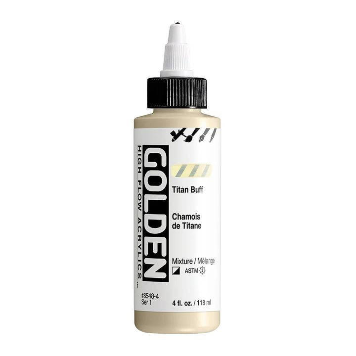 Акрилна боя GOLDEN High Flow 118 ml – 8548 Титаниев крем