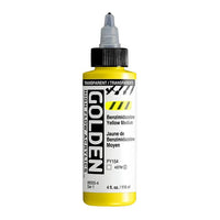 Акрилна боя GOLDEN High Flow 118 ml – 8555 Прозрачен бензимидазолонов жълт среден