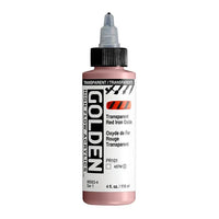 Акрилна боя GOLDEN High Flow 118 ml – 8563 Прозрачен червен железен оксид