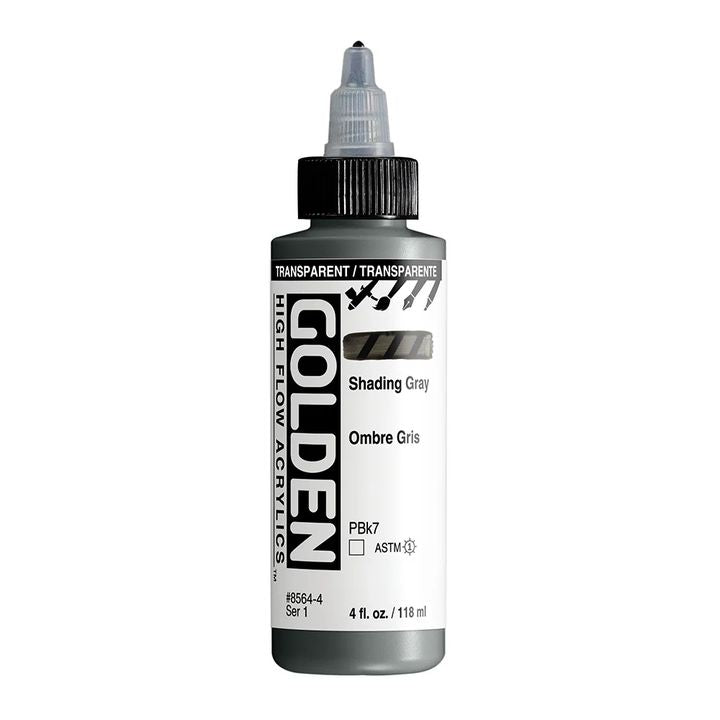 Акрилна боя GOLDEN High Flow 118 ml – 8564 Прозрачно сиво засенчване