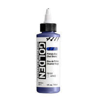 Акрилна боя GOLDEN High Flow 118 ml – 8576 Фталоцианиново синьо (червен нюанс)
