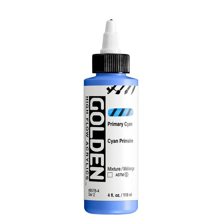 Акрилна боя GOLDEN High Flow 118 ml – 8578 Първичен лазур