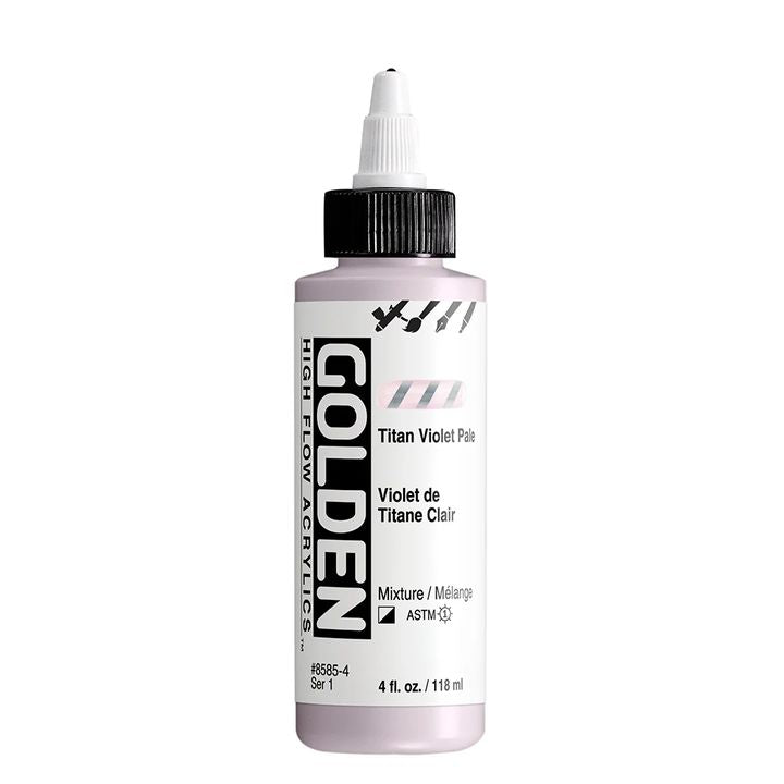 Акрилна боя GOLDEN High Flow 118 ml – 8585 Titanium Purple Light