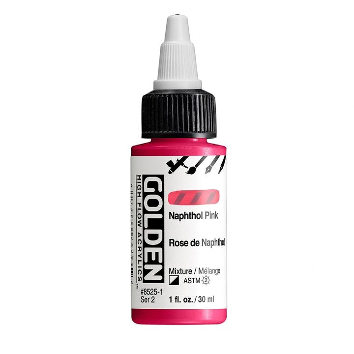 Акрилна боя GOLDEN High Flow 30 ml – 8525 Нафтол розово