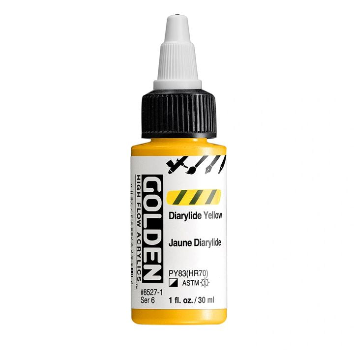 Акрилна боя GOLDEN High Flow 30 ml – 8527 Диарилид жълто