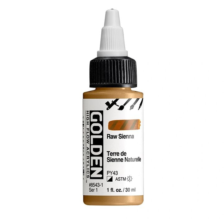 Акрилна боя GOLDEN High Flow 30 ml – 8543 Сурова сиена