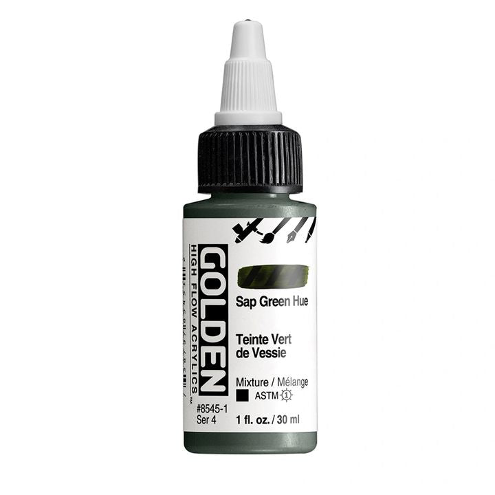 Акрилна боя GOLDEN High Flow 30 ml – 8545 Зелен оттенък на сапун