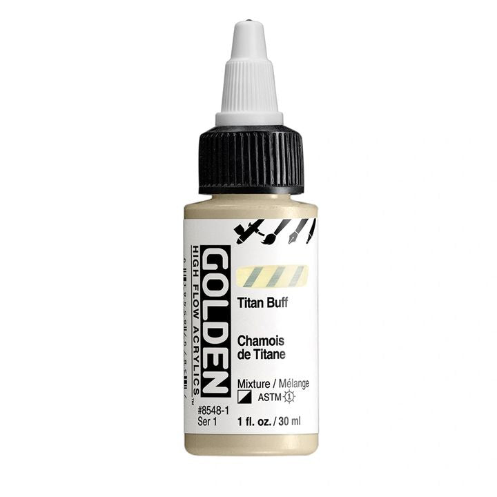 Акрилна боя GOLDEN High Flow 30 ml – 8548 Титаниев крем