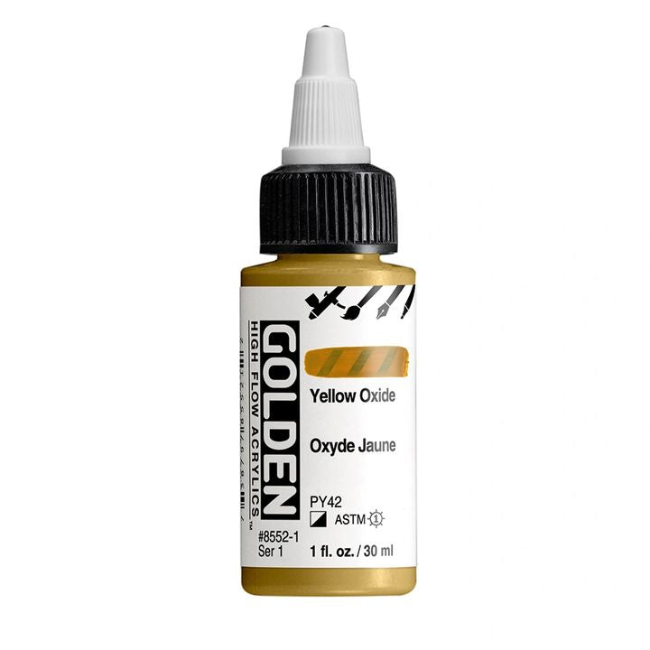 Акрилна боя GOLDEN High Flow 30 ml – 8552 Жълт оксид