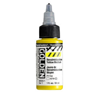 Акрилна боя GOLDEN High Flow 30 ml – 8555 Прозрачен бензимидазолонов жълт среден
