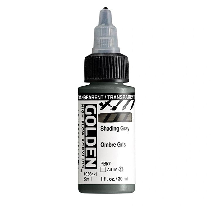 Акрилна боя GOLDEN High Flow 30 ml – 8564 Прозрачно сиво засенчване
