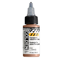 Акрилна боя GOLDEN High Flow 30 ml – 8565 Прозрачен жълт железен оксид