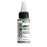 Акрилна боя GOLDEN High Flow 30 ml – 8577 Фталоцианиново зелено (жълт нюанс)