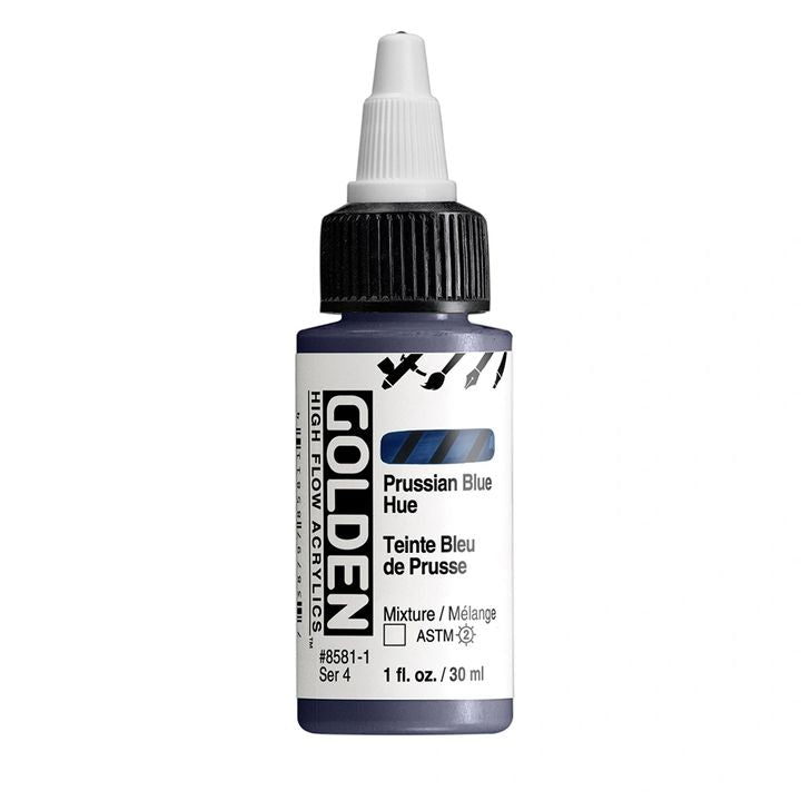 Акрилна боя GOLDEN High Flow 30 ml – 8581 Берлин Син оттенък