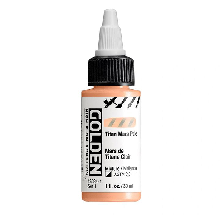 Акрилна боя GOLDEN High Flow 30 ml – 8584 Titanium Mars Light
