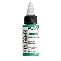 Акрилна боя GOLDEN High Flow 30 ml – 8586 Виридиан зелен оттенък