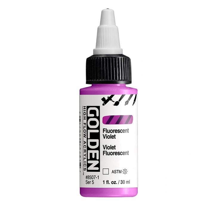 GOLDEN Висококачествена флуоресцентна акрилна боя 30 ml – 8507 Лилаво