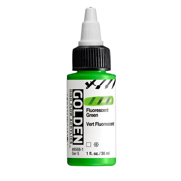 GOLDEN Висококачествена флуоресцентна акрилна боя 30 ml – 8568 Зелено