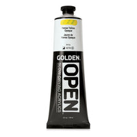 GOLDEN OPEN Бавносъхнеща акрилна боя 148 ml – 7191 Жълт капак Hansa