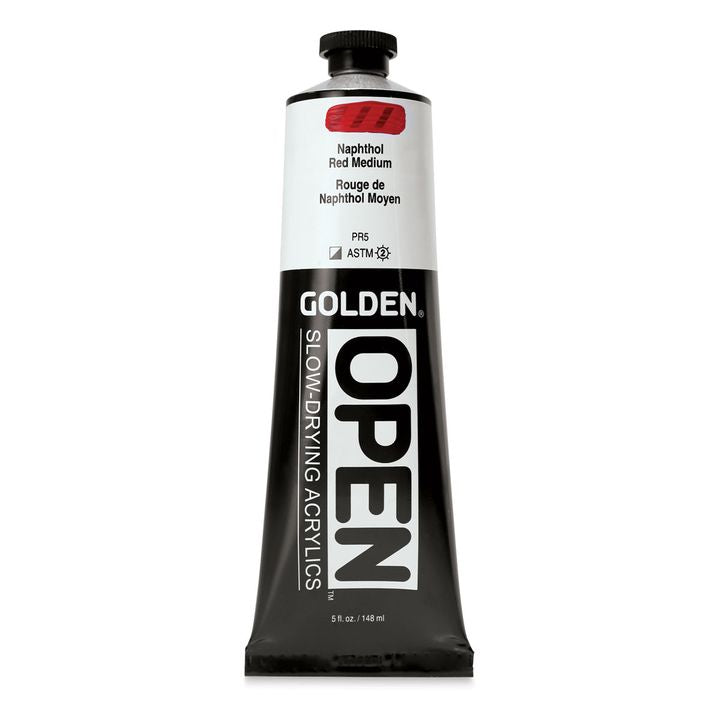 GOLDEN OPEN Бавносъхнеща акрилна боя 148 ml – 7220 Нафтово червено средно