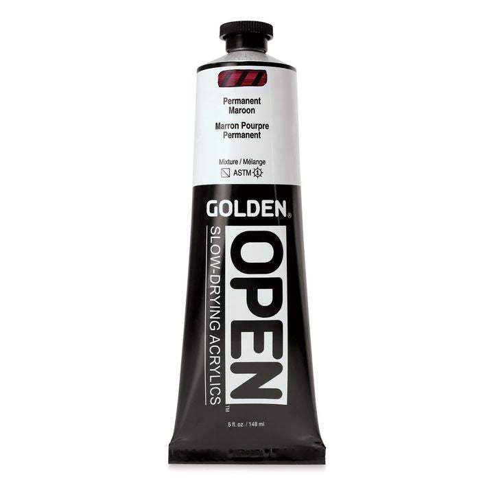GOLDEN OPEN Бавносъхнеща акрилна боя 148 ml – 7252 Постоянно бургундско