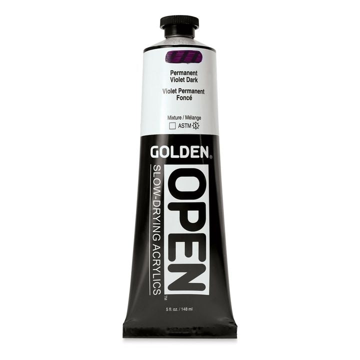 GOLDEN OPEN Бавносъхнеща акрилна боя 148 ml – 7253 Постоянно лилаво тъмно