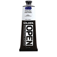 GOLDEN OPEN Бавносъхнеща акрилна боя 148 ml – 7255 Фталоцианиново синьо (зелен нюанс)