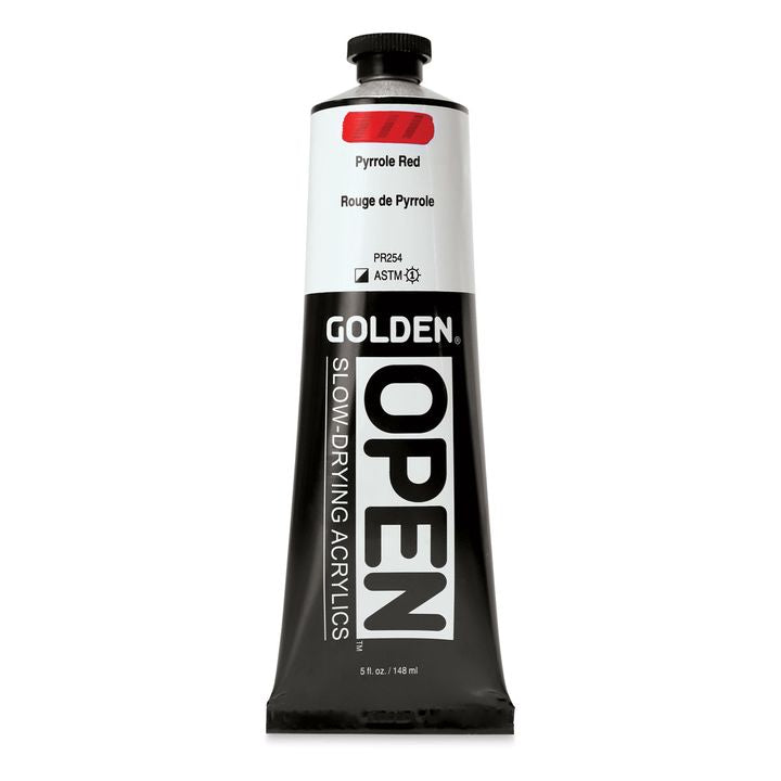GOLDEN OPEN Бавносъхнеща акрилна боя 148 ml – 7277 Пирол червено