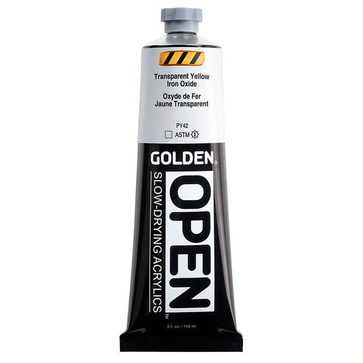 GOLDEN OPEN Бавносъхнеща акрилна боя 148 ml – 7386 Прозрачен жълт железен оксид