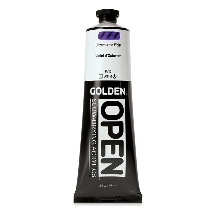GOLDEN OPEN Бавносъхнеща акрилна боя 148 ml – 7401 Ултрамарин лилаво