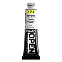 Бавносъхнеща акрилна боя GOLDEN OPEN 59 ml – 7008 Бензимидазолон жълт среден