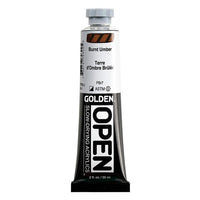 Бавносъхнеща акрилна боя GOLDEN OPEN 59 ml – 7030 Изгоряла умбра