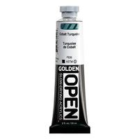 Бавносъхнеща акрилна боя GOLDEN OPEN 59 ml – 7144 Кобалтов тюркоаз
