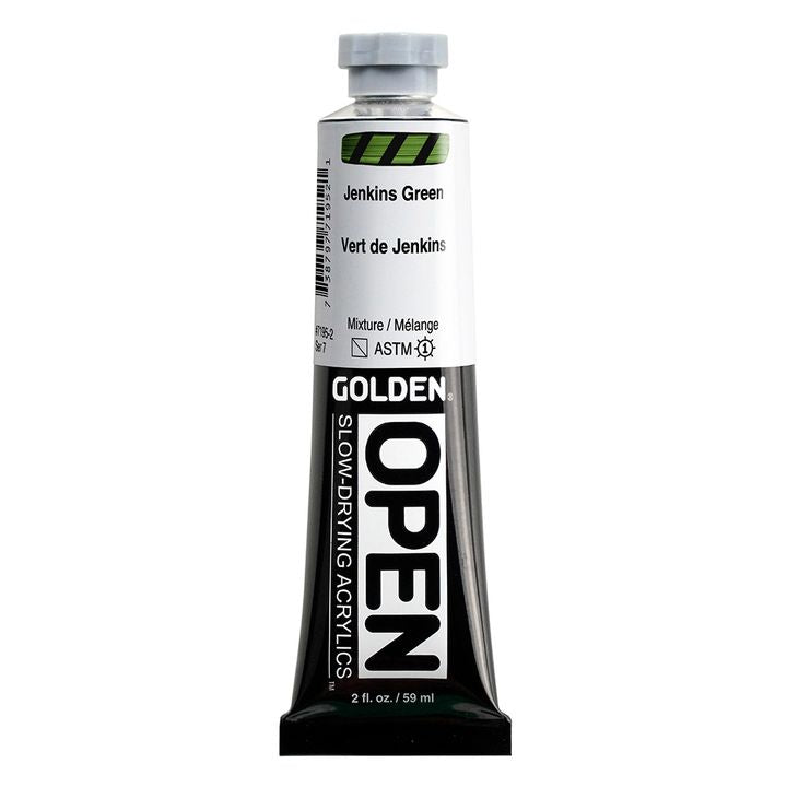 Бавносъхнеща акрилна боя GOLDEN OPEN 59 ml – 7195 Дженкинс Грийн