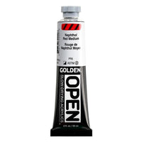 Бавносъхнеща акрилна боя GOLDEN OPEN 59 ml – 7220 Нафтово червено средно