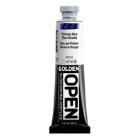Бавносъхнеща акрилна боя GOLDEN OPEN 59 ml – 7260 Фталоцианиново синьо (червен нюанс)