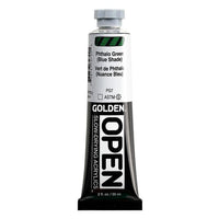 Бавносъхнеща акрилна боя GOLDEN OPEN 59 ml – 7270 Фталоцианиново зелено (син нюанс)