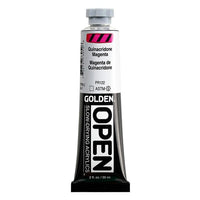 Бавносъхнеща акрилна боя GOLDEN OPEN 59 ml – 7305 Хинакридон магента