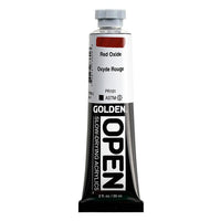 Бавносъхнеща акрилна боя GOLDEN OPEN 59 ml – 7360 Червен оксид