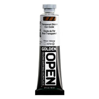 Бавносъхнеща акрилна боя GOLDEN OPEN 59 ml – 7383 Прозрачен кафяв железен оксид