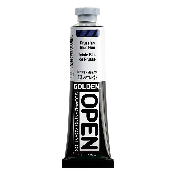 Бавносъхнеща акрилна боя GOLDEN OPEN 59 ml – 7460 Берлин Син нюанс