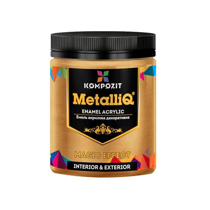 Акрилна боя MetalliQ Composite Metallic 500g – червено и златно