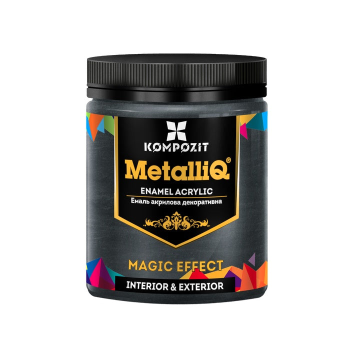 Акрилна боя MetalliQ Composite Metallic 500g – перлено черно