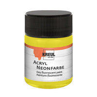 Акрилна боя KREUL FLUORESCENT 50 ml - 20x30 cm – Neon Yellow