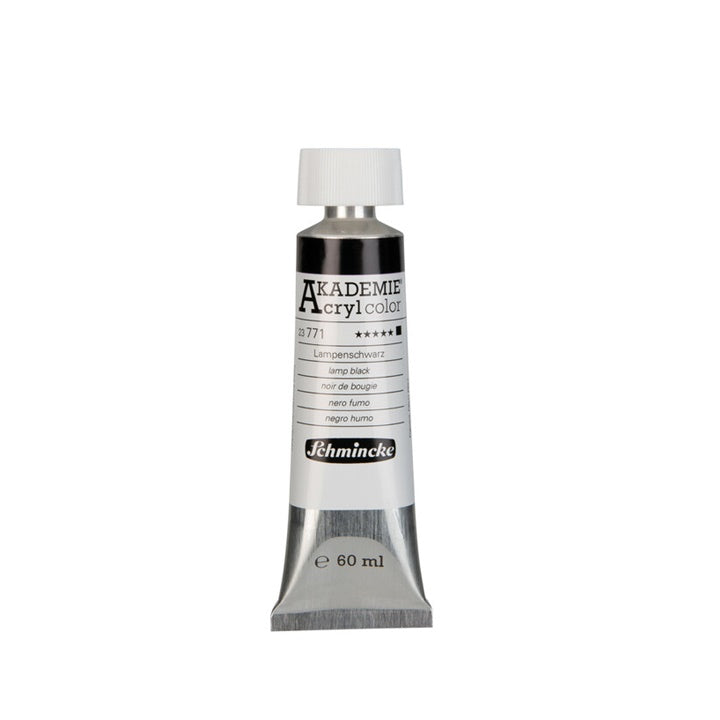 Акрилни бои Schmincke AKADEMIE 60 ml – 771 lamp black
