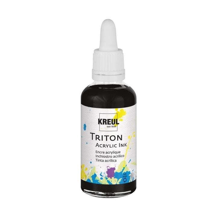 Акрилно мастило Triton 40 ml - KREUL – черна